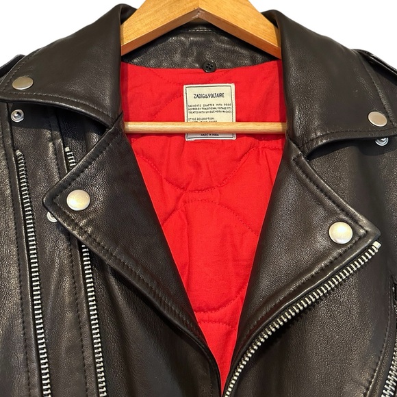 Zadig & Voltaire Biker Leather Jacket - Picture 3 of 11